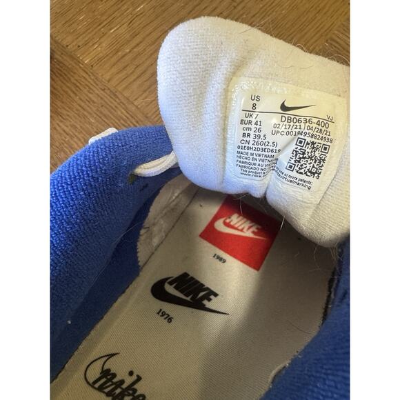 Nike Air Max 90 Mens Sz 8 Shoes Blue White Suede Athletic Low Trainer Sneakers main image 10